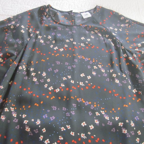 CAbi  Dress S Muse Floral Print Flutter Sleeve #3828 - Picture 4 of 10